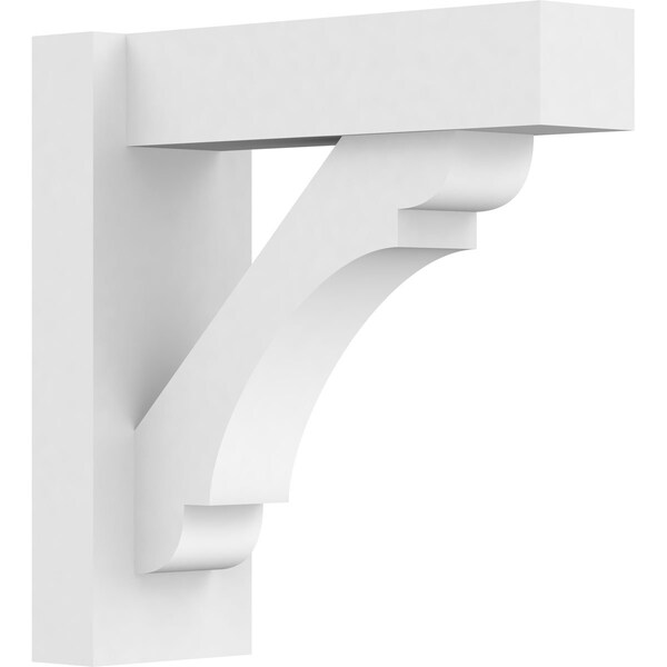 Ekena Millwork Olympic Architectural Grade PVC Outlooker with Block Ends, 5"W X 14"D X 14"H OUTP05X14X14OLY05 - main
